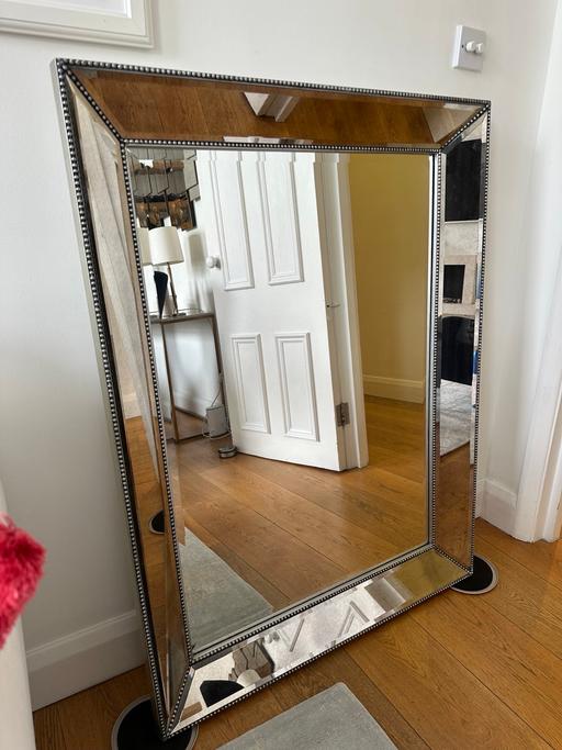 Buy & Sell Cromwell Road South West London - Photos for Large, silver mirror £75 (Or Best Offer)