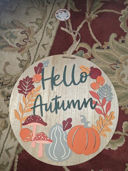 Buy & Sell Ettingshall Park Wolverhampton - Photos for Hello Autumn sign (marked on the back)