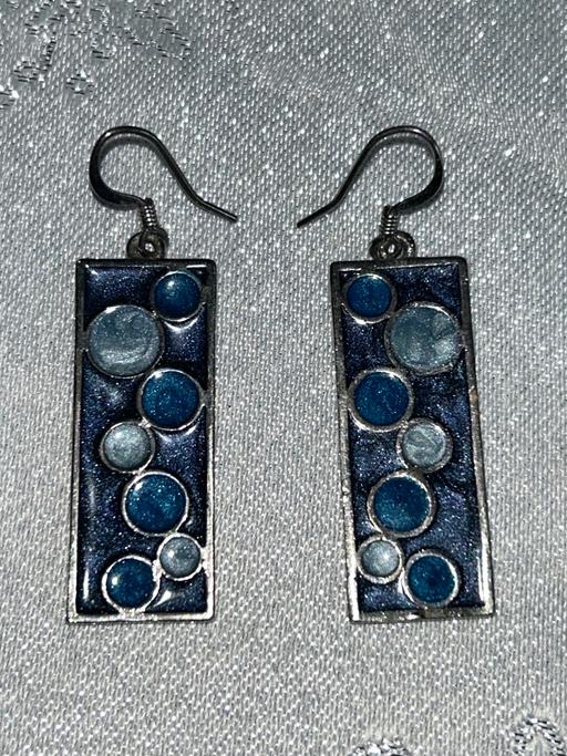 Buy & Sell Northville South Gloucestershire - Photos for vintage enamel geometric mosaic earrings