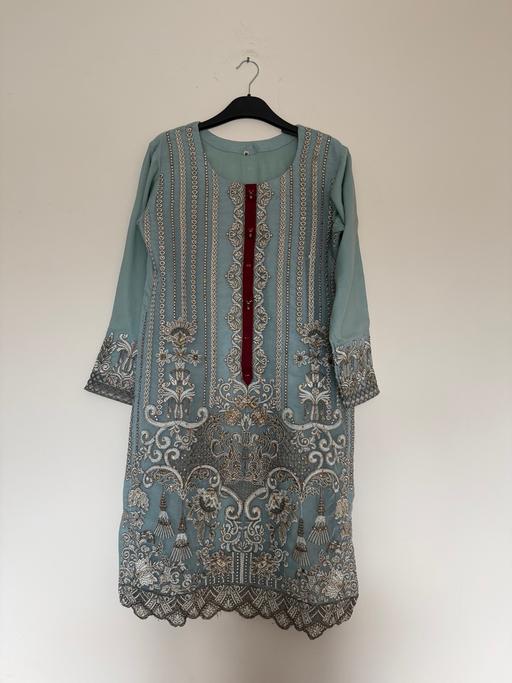 Buy & Sell Dewsbury Kirklees - Photos for Mint Green Embroidered Pakistani 3pc Suit| M
