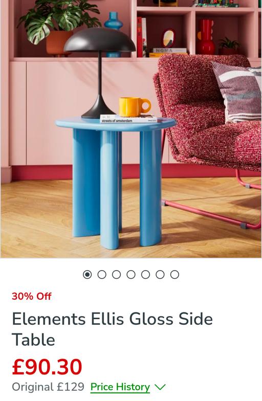 Buy & Sell Birmingham West Midlands - Photos for Elements Ellis Gloss Side Table