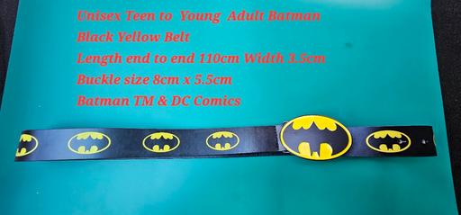Buy & Sell Heath Hayes Cannock Chase - Photos for Batman Belt Press Buckle Black Yellow Unisex