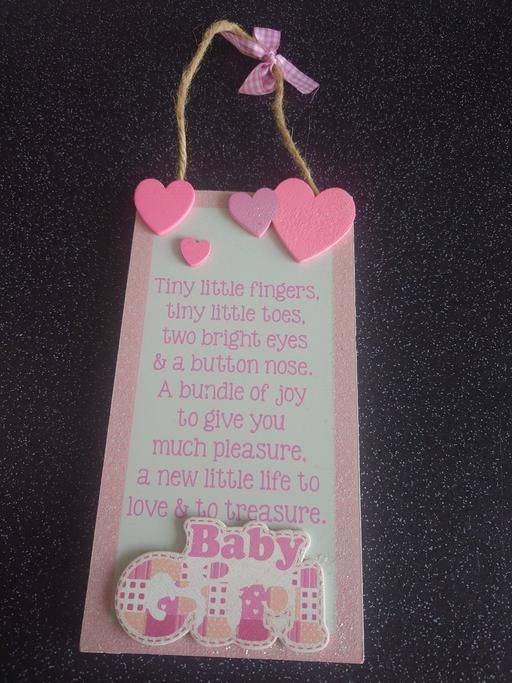 Buy & Sell Woodthorpe Charnwood - Photos for Baby girl hanging plaque