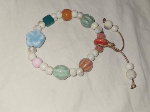 Buy & Sell St Johns South East London - Photos for Ceramic Bead Bracelet - Adjustable, Blue & Gr