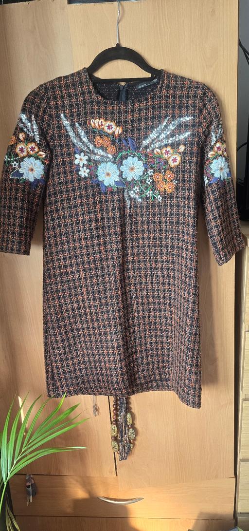 Buy & Sell Kensington South West London - Photos for Zara mini dress, tweed, embroidered, sequined