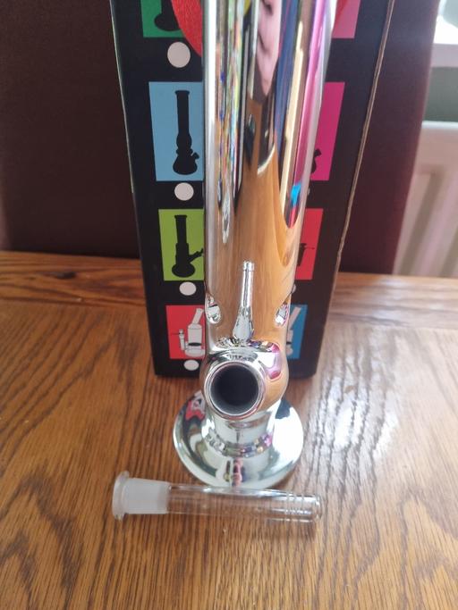 Buy & Sell Kingswinford Dudley - Photos for Chrome Style Tall Glass Bong (bowl included
