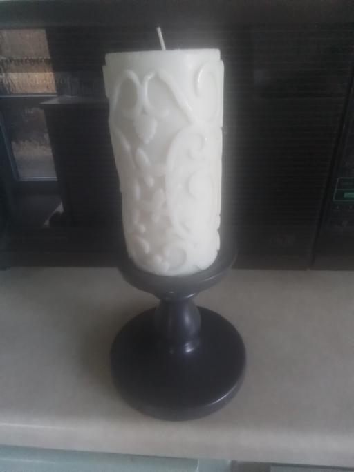 Buy & Sell Streetly Walsall - Photos for CANDLE STAND WITH CHURCH CANDLE