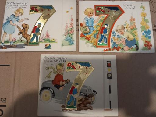 Buy & Sell Thatto Heath Saint Helens - Photos for antique 1940s age seven birthday cards