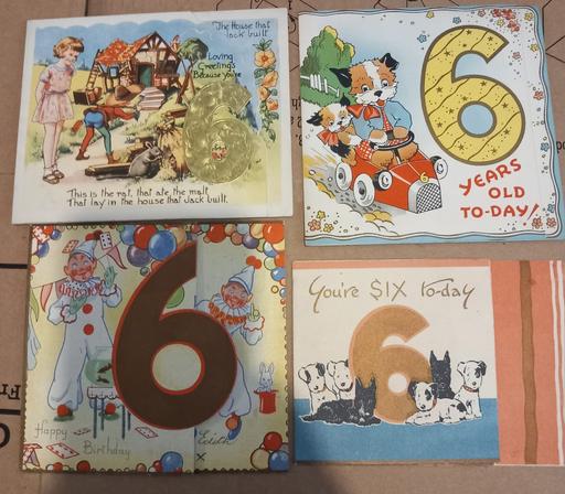 Buy & Sell Thatto Heath Saint Helens - Photos for 04 antique 1940s age six birthday cards