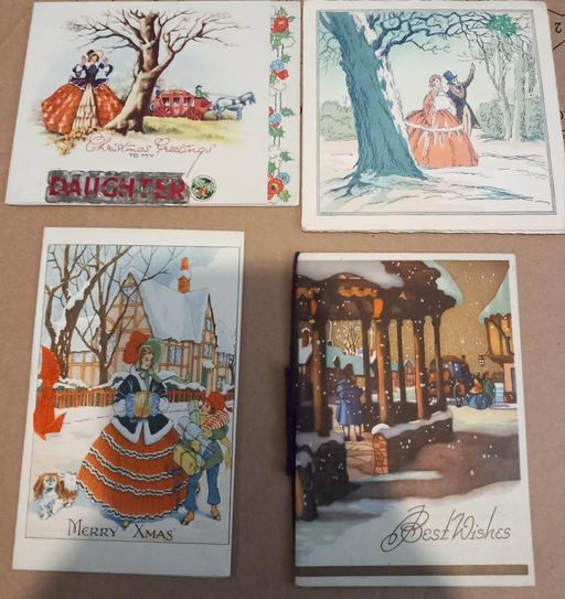 Buy & Sell Thatto Heath Saint Helens - Photos for 04 antique 1940s Christmas cards