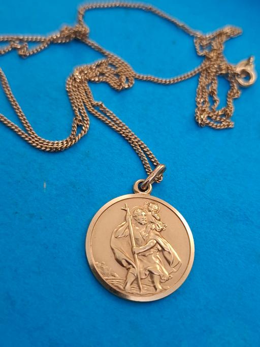 Buy & Sell Litherland Sefton - Photos for 9ct solid gold st Christopher necklace