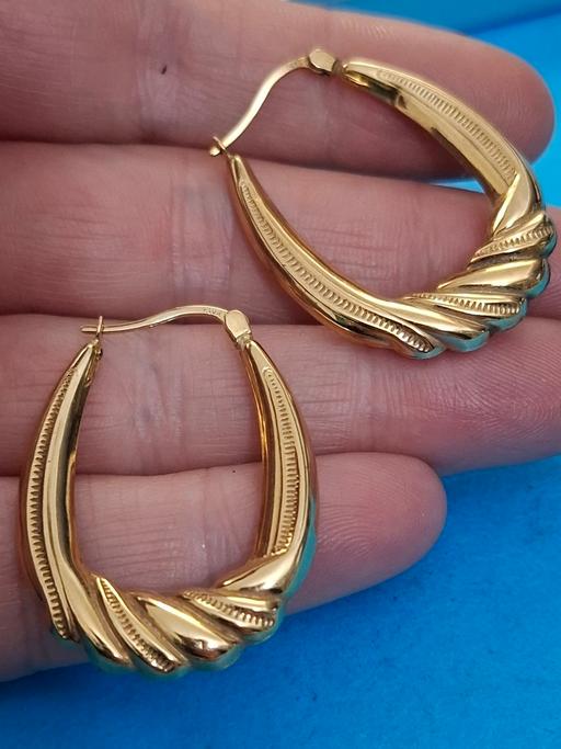 Buy & Sell Litherland Sefton - Photos for Large 9ct gold earrings