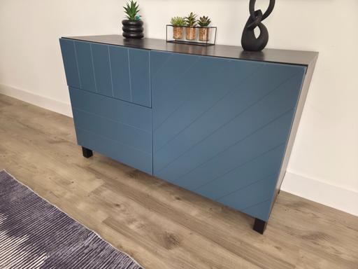 Buy & Sell Newport Uttlesford - Photos for Modern Blue Sideboard Cabinet with Drawers