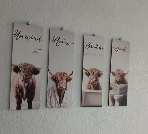 Buy & Sell Radcliffe Bury - Photos for Highland Cow Bathroom Decor Good Con