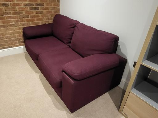 Buy & Sell Barton in the Beans Hinckley and Bosworth - Photos for Comfortable purple sofa