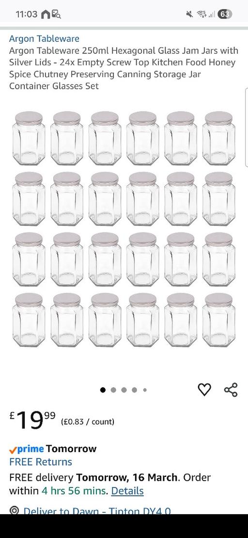 Buy & Sell Princes End Sandwell - Photos for jars new with lids