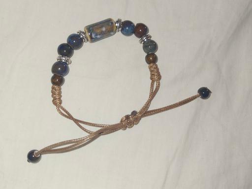 Buy & Sell St Johns South East London - Photos for Ceramic Bead Bracelet - Blue & Brown Glaze, A