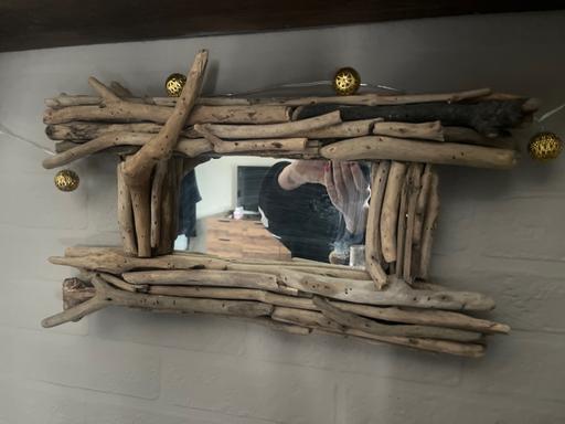 Buy & Sell Conisbrough Doncaster - Photos for Unusual wood mirror