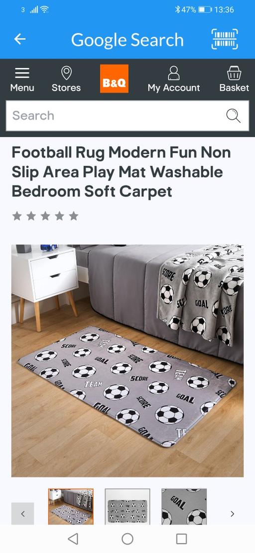 Buy & Sell Heath Town Wolverhampton - Photos for New kids football rug 65x120cm