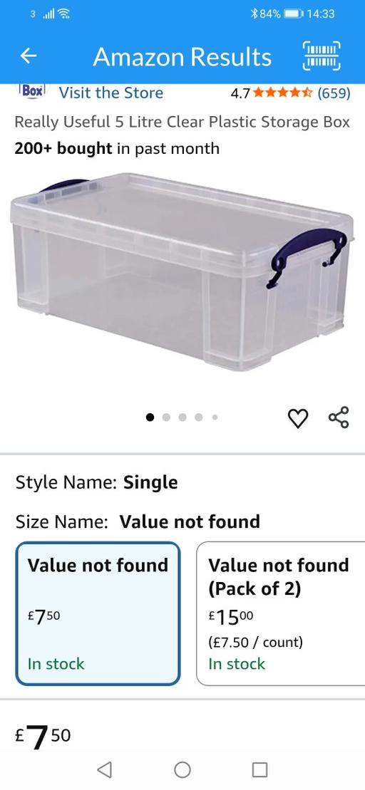 Buy & Sell Heath Town Wolverhampton - Photos for New stackable 5L plastic shoe box size