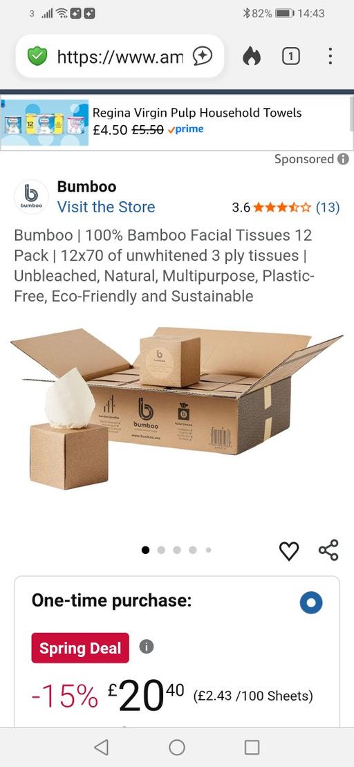 Buy & Sell Heath Town Wolverhampton - Photos for New THREE boxes bumboo facial tissues