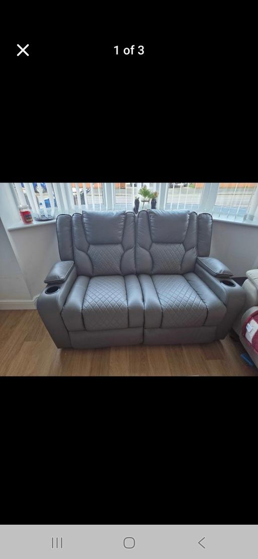 Buy & Sell Blackburn Blackburn with Darwen - Photos for 2 seater grey reclining sofa