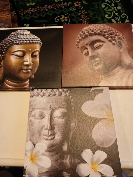 Buy & Sell Horncastle East Lindsey - Photos for joblot of 3 Canvas Buddha pictures