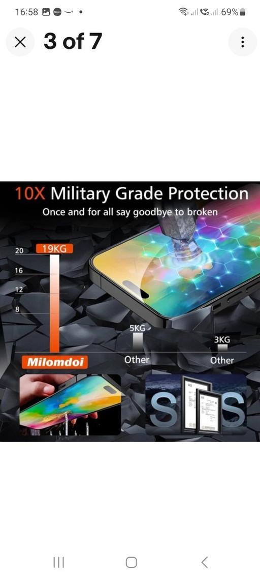 Buy & Sell Wythenshawe Manchester - Photos for iphone 16 pro max screen protectors