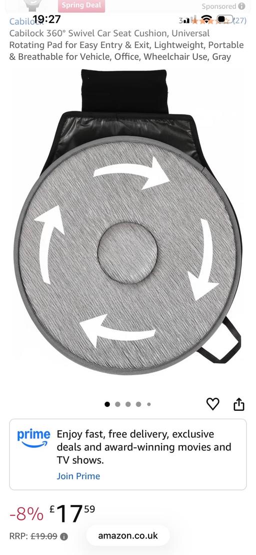 Buy & Sell New Eltham South East London - Photos for Brand new swivel car/office seat pad