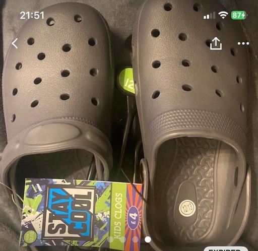 Buy & Sell Camp Hill Birmingham - Photos for Grey clogs size 12/13