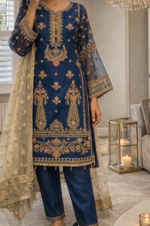 Buy & Sell Birmingham Birmingham - Photos for Blue and gold Asian suit Eid