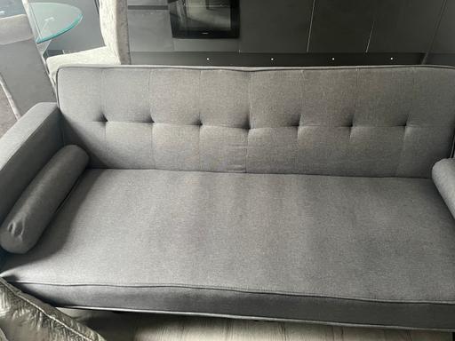 Buy & Sell Birkenhead Wirral - Photos for Grey sofa lie flat bed