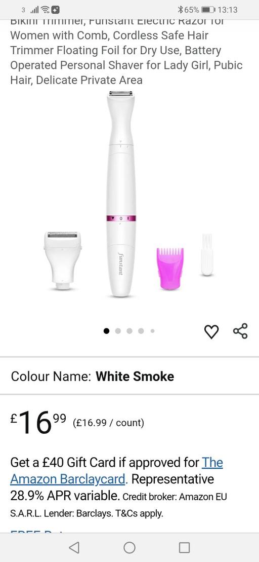 Buy & Sell Heath Town Wolverhampton - Photos for New Funstant ladies battery shaver