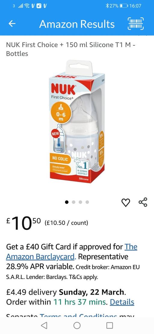 Buy & Sell Heath Town Wolverhampton - Photos for New NUK 0-6 months no colic bottle