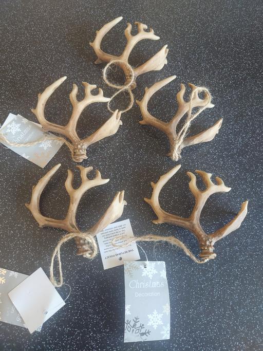 Buy & Sell Woodthorpe Charnwood - Photos for 5 reindeer antlers Christmas decorations