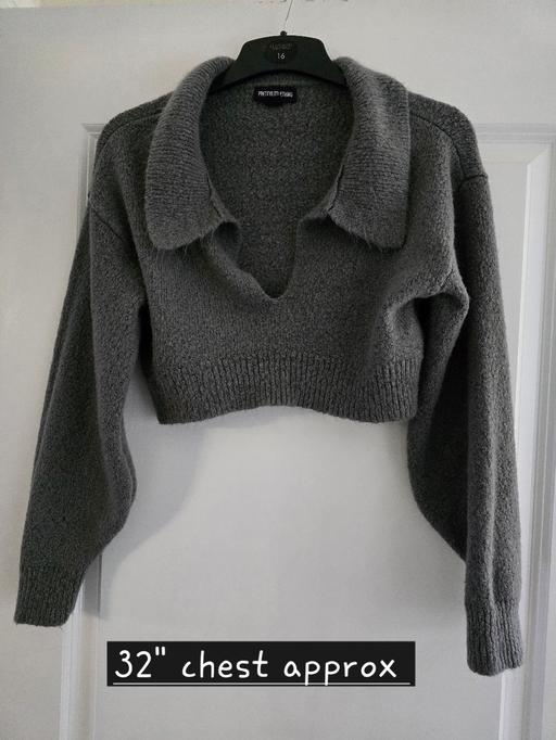 Buy & Sell Rowley Regis Sandwell - Photos for Pretty Little Thing grey crop cardi
