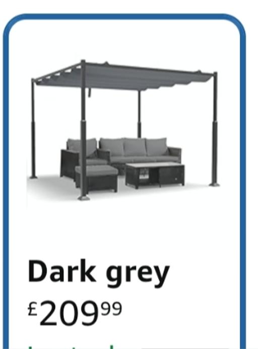 Buy & Sell Llantwit Fardre Rhondda Cynon Taf - Photos for grey garden pergola with retractable sunshade