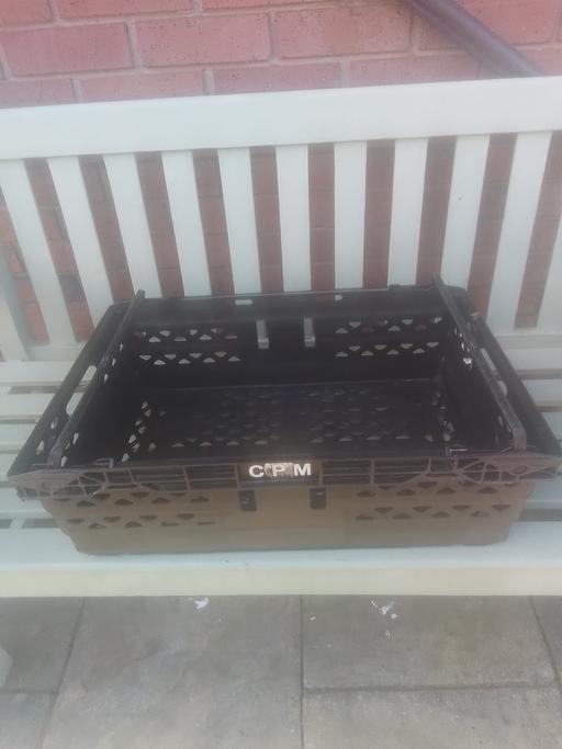 Buy & Sell Streetly Walsall - Photos for LARGE BLACK STORAGE BASKET WITH HANDLES