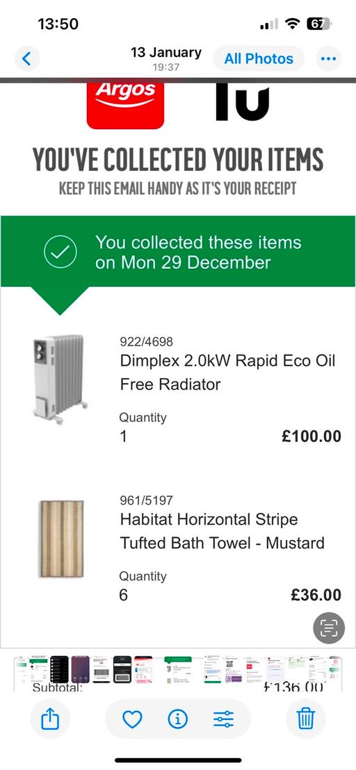 Buy & Sell Trimdon County Durham - Photos for Habitat 100% cotton bath towel x6