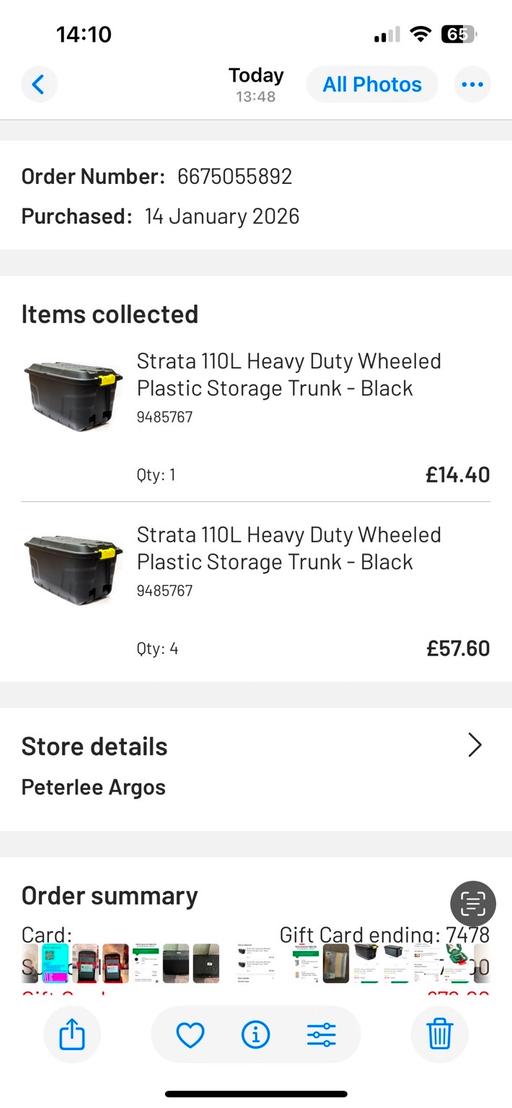 Buy & Sell Trimdon County Durham - Photos for Strata 110L heavy duty wheeled trunkx5