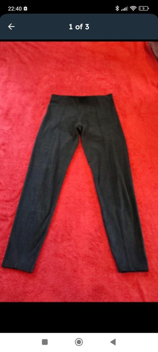 Buy & Sell Bootle Sefton - Photos for M&S SUEDETTE LEGGINGS SIZE 8 SHORT