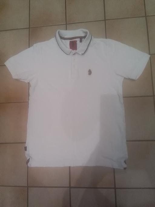 Buy & Sell Streetly Walsall - Photos for MANS LUKE WHITE POLO SHIRT