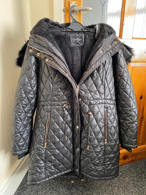 Buy & Sell Nelson Pendle - Photos for Jessica Simpson Black Quilted Faux Fur Lined