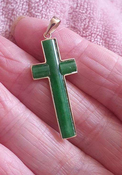 Buy & Sell Horwich Bolton - Photos for 14ct Vintage Jade Cross