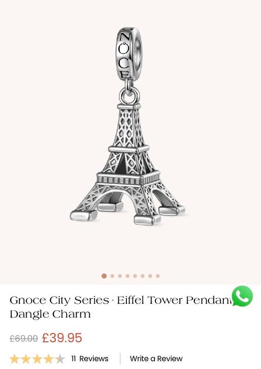 Buy & Sell Wingerworth Chesterfield - Photos for Charm eiffle tower