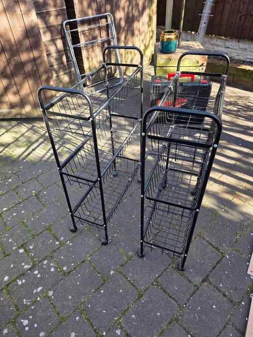 Buy & Sell Holly Hall Dudley - Photos for STORAGE TROLLEYS WITH PULL OUT BASKETS X 2