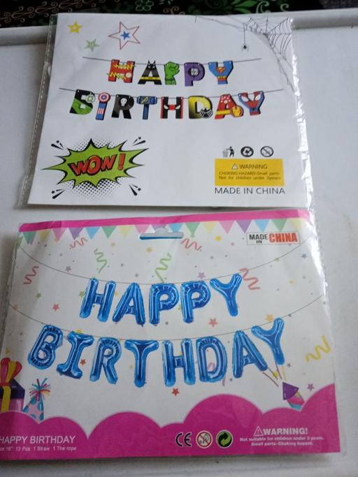 Buy & Sell Horncastle East Lindsey - Photos for 2 brand new Happy birthday banner sets