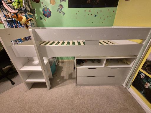 Buy & Sell Bilston Wolverhampton - Photos for White midsleeper bed