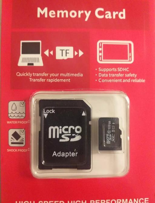 Buy & Sell Twickenham Richmond upon Thames - Photos for Micro 128gb SD Memory Card and Adapter
