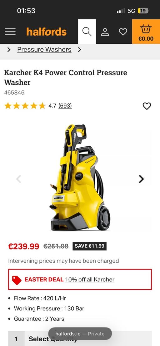 Buy & Sell Hulme Village Staffordshire Moorlands - Photos for Karcher K4 Power Washer